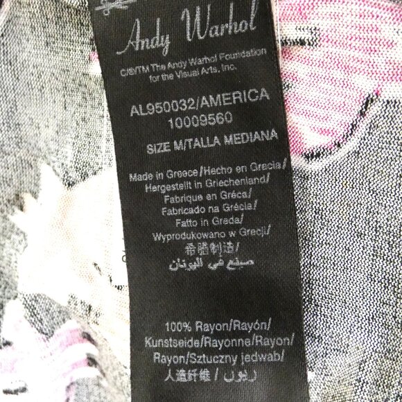 Andy Warhol Pepe Jeans Dollar Signs Wrap Dress M Novelty Pop-Art Punk Rock OOAK - Picture 12 of 14
